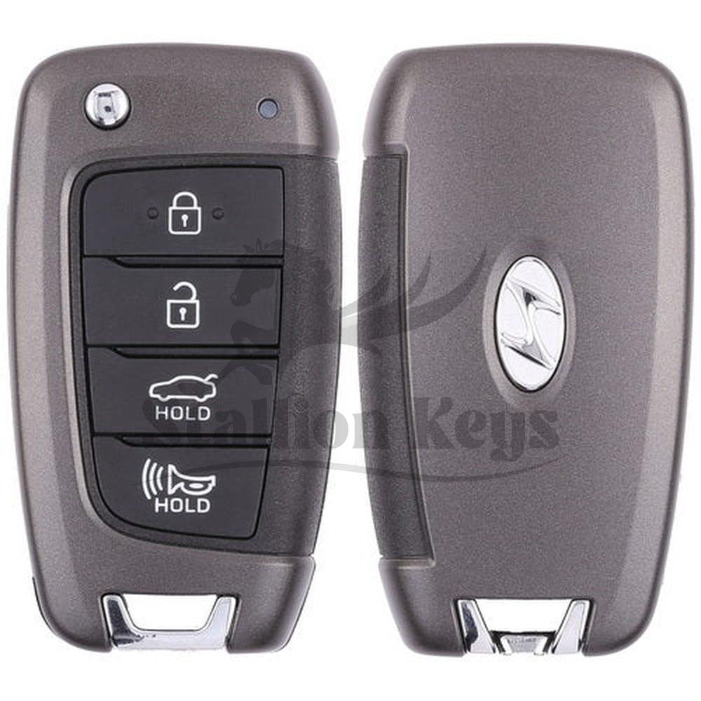 2018-2021 Hyundai Accent / 4-Button Flip Key / PN: 95430-J0700 / NYOSYEC4TX1707 / OEM REFURB 2018-2021 Hyundai Accent / 4-Button Flip Key / PN: 95430-J0700 / NYOSYEC4TX1707 / OEM REFURB